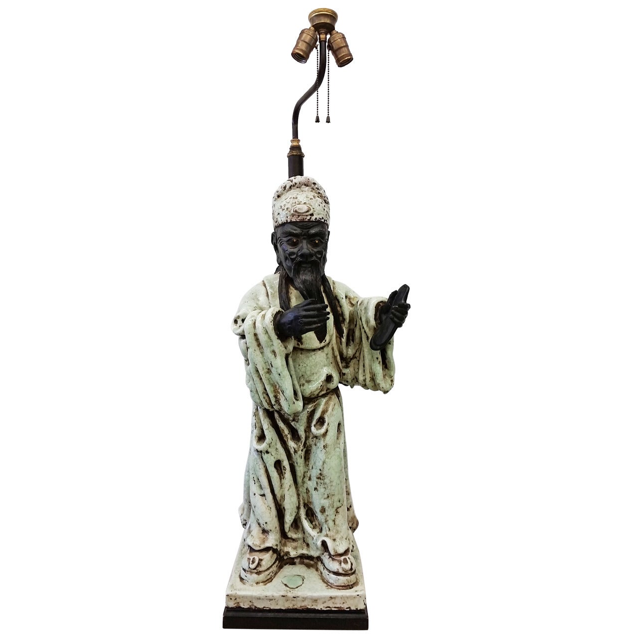 Large Figural Table Lamp in the Manner of James Mont