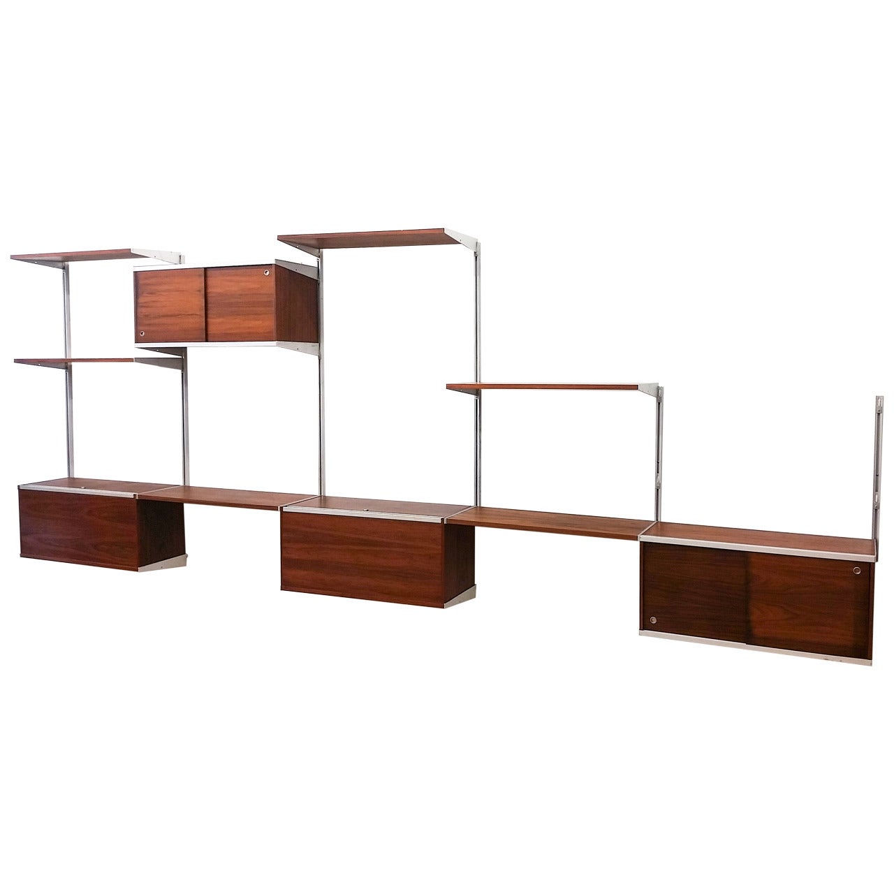 Five Bay George Nelson CSS Wall Unit for Herman Miller