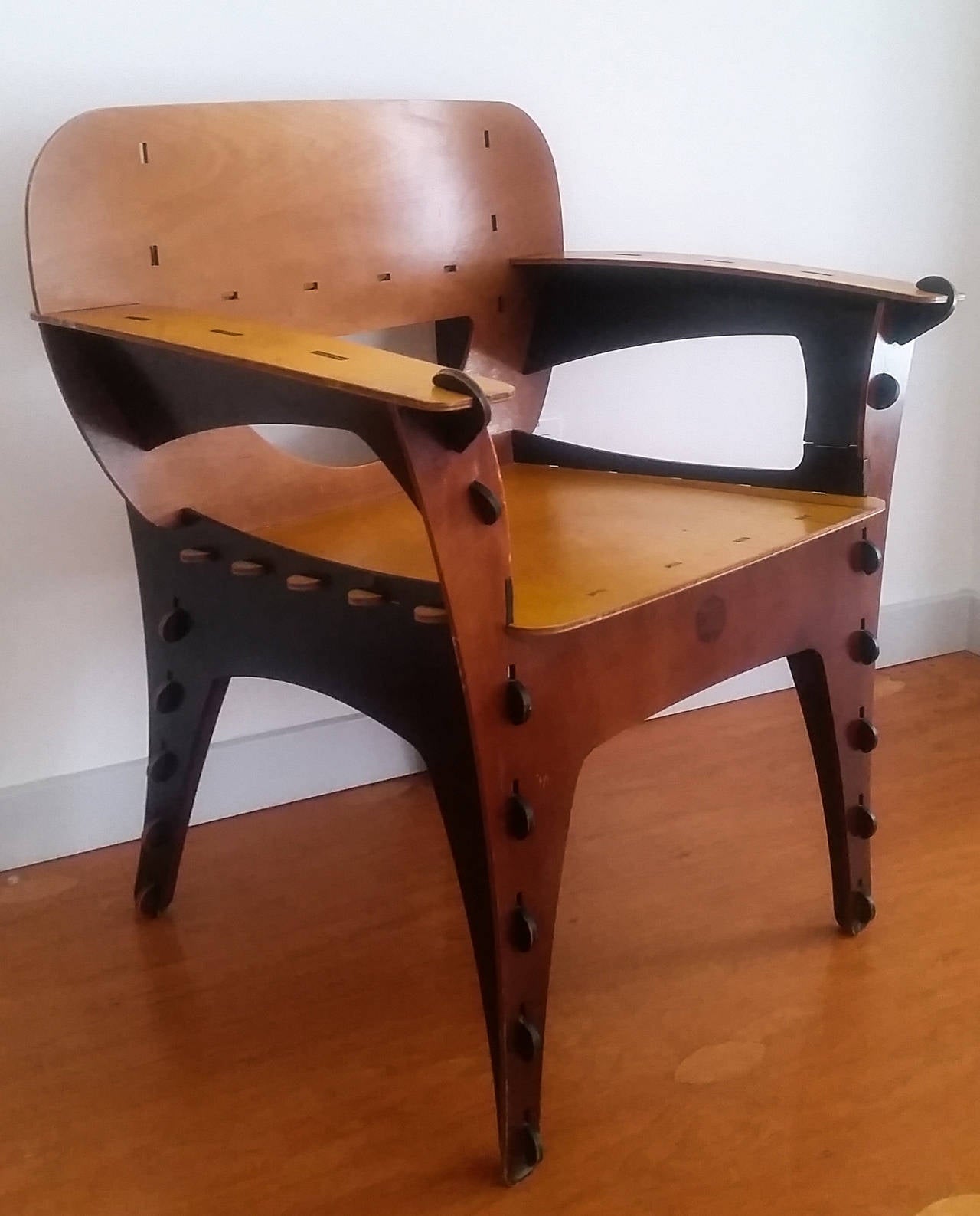 Late 20th Century David Kawecki Modern Puzzle Chair