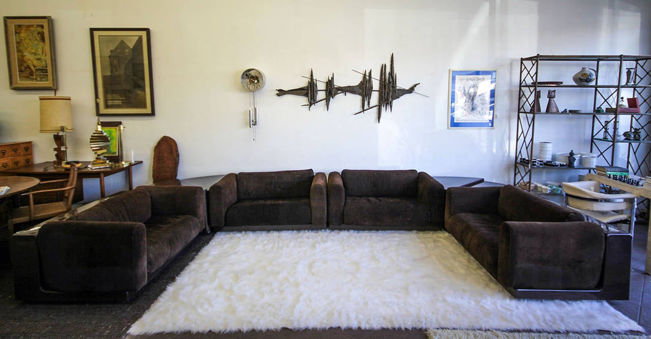 Late 20th Century Cini Boeri Six-Piece Gradual Sectional Sofa System for Gavina Knoll