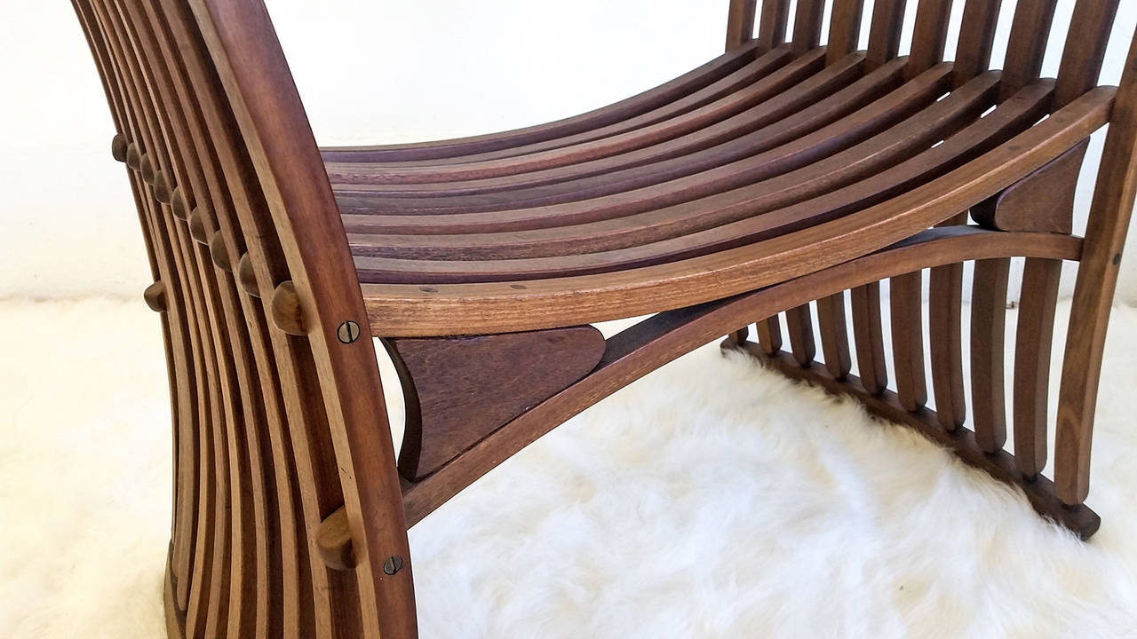 Danish Modern Slatted "Rib Bone" Teak Dining Table