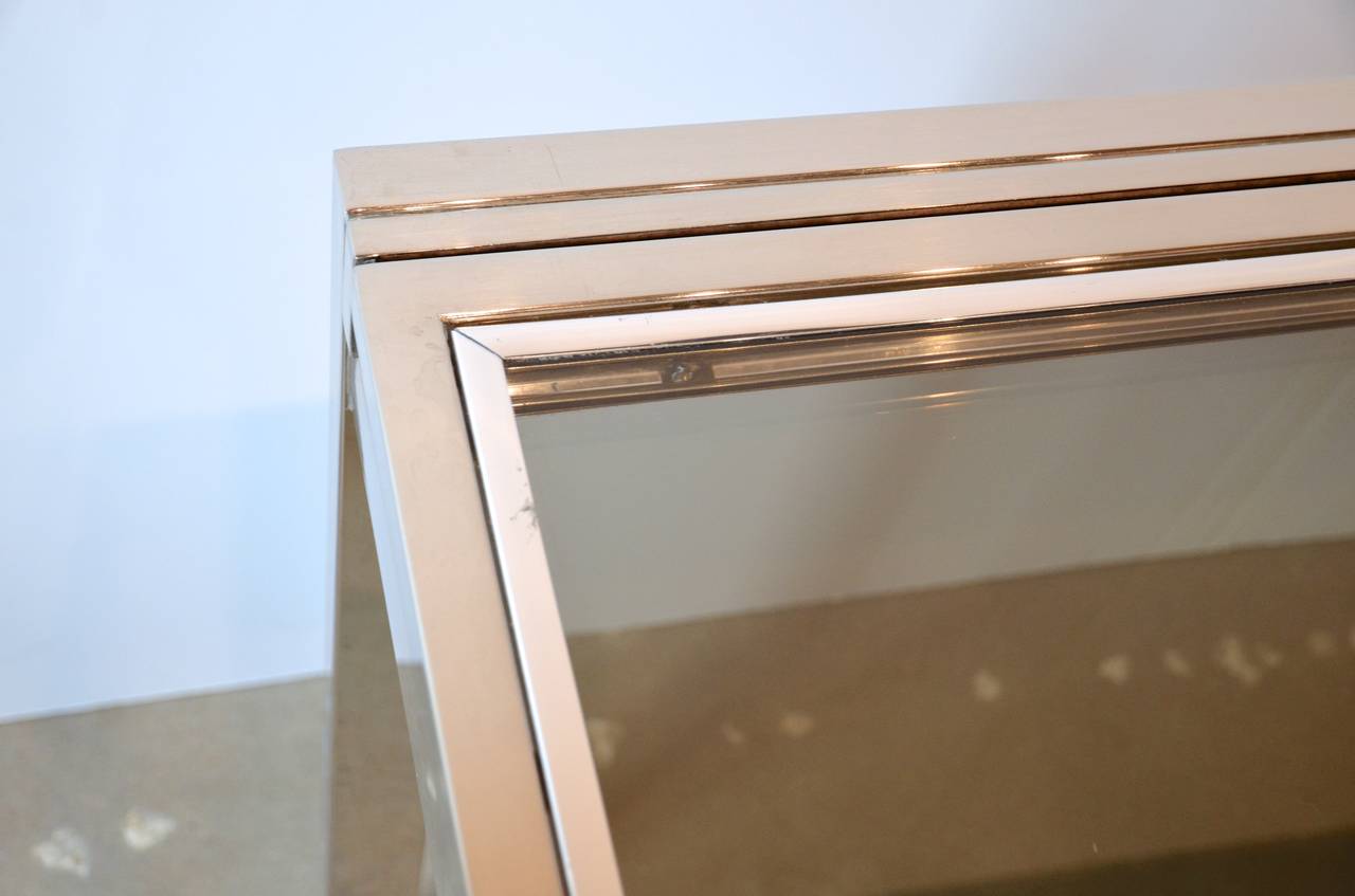 20th Century Milo Baughman Chrome and Glass Extension Table