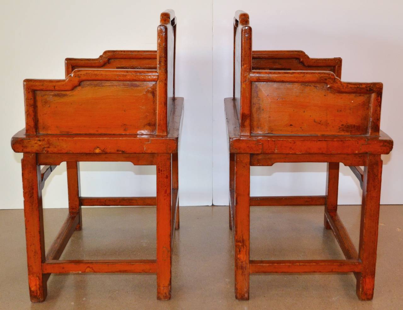 Pair of Meiguiyi Rose Chairs, circa 1880 3