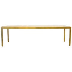 Solid Bronze Console Table with Interchangeable Top