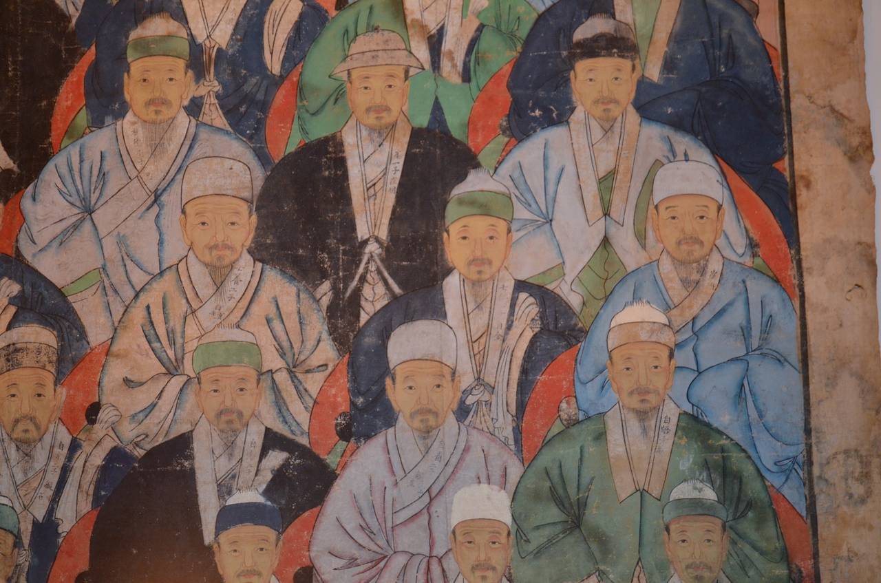 Ming Monumental Chinese Ancestors Portrait, 18th Century