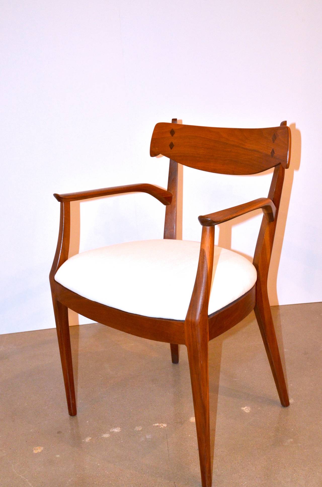 Carved Kipp Stewart and Stuart Macdougall, Mid-Century Armchairs for Drexel