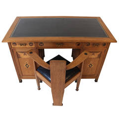 Important and Rare Ladies' Desk and Chair by Napoleon Le Grand