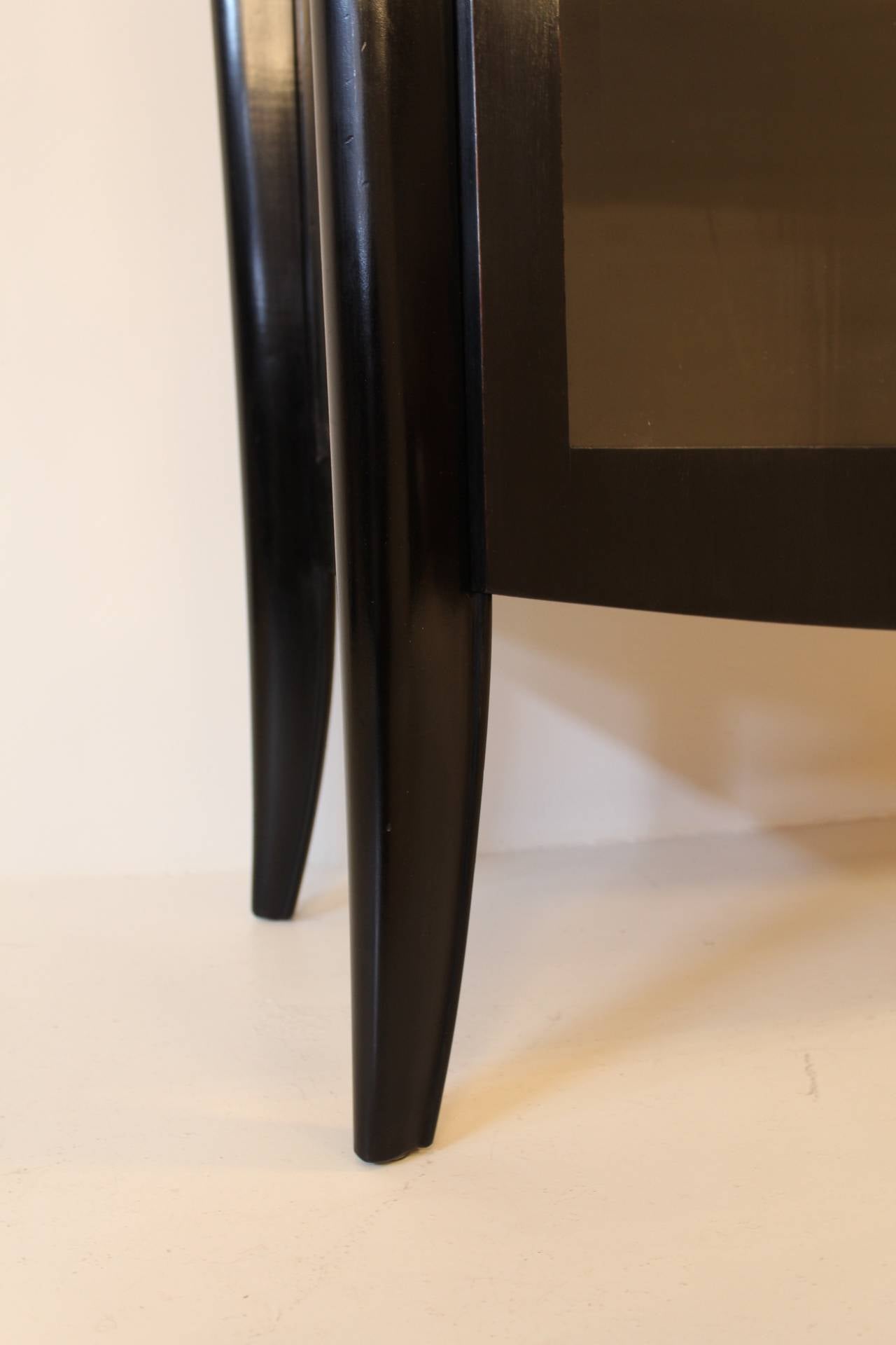 Stunning Ebonized French Art Deco Display Cabinet 4