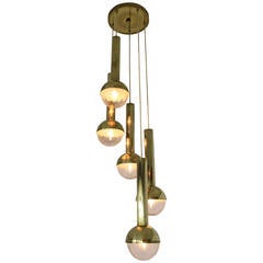 Rare Italian Pendant Lamp in the Style of Stilnovo