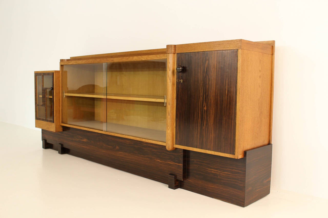 Dutch Rare Art Deco Haagse School Sideboard by 't Woonhuys Amsterdam