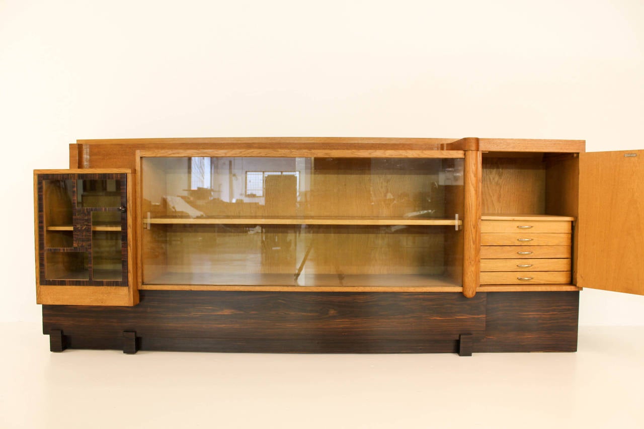 Early 20th Century Rare Art Deco Haagse School Sideboard by 't Woonhuys Amsterdam