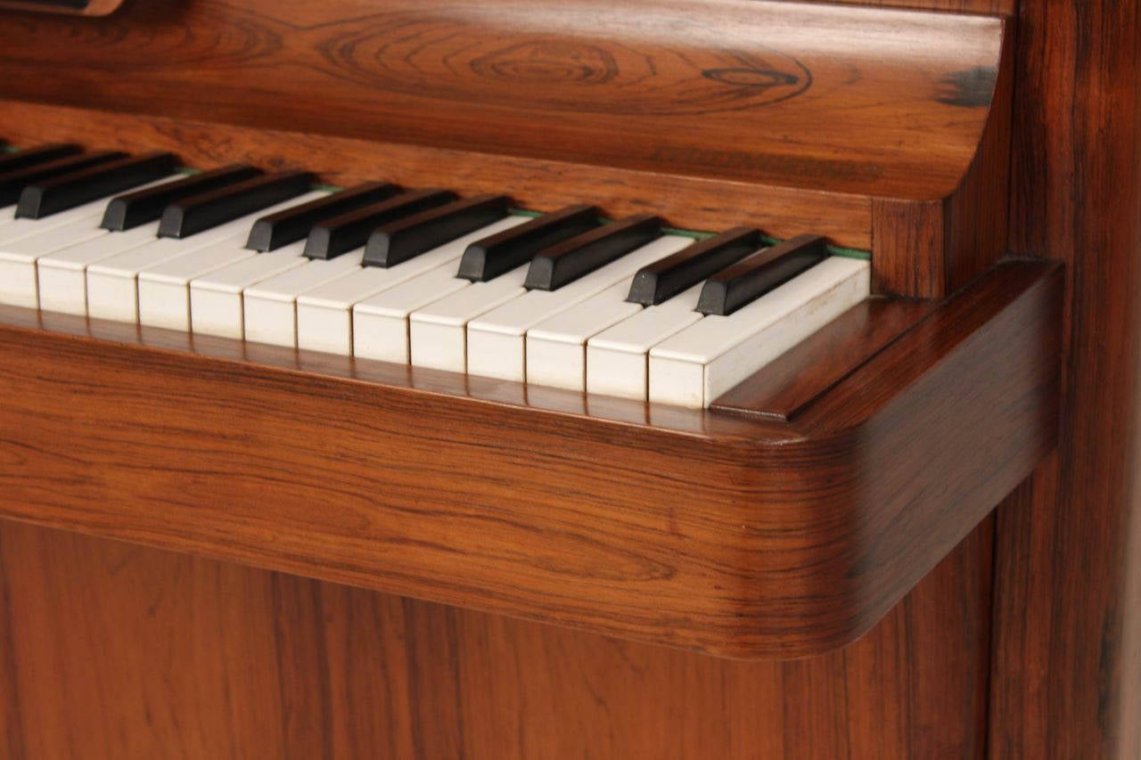 Stylish Mid-Century Modern Piano by Brodrene Caspersen Denmark 3