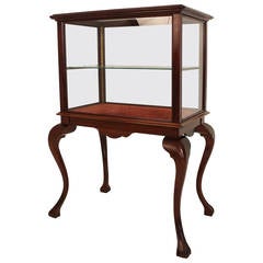 Georgian Style Display Cabinet on Stand, circa 1900