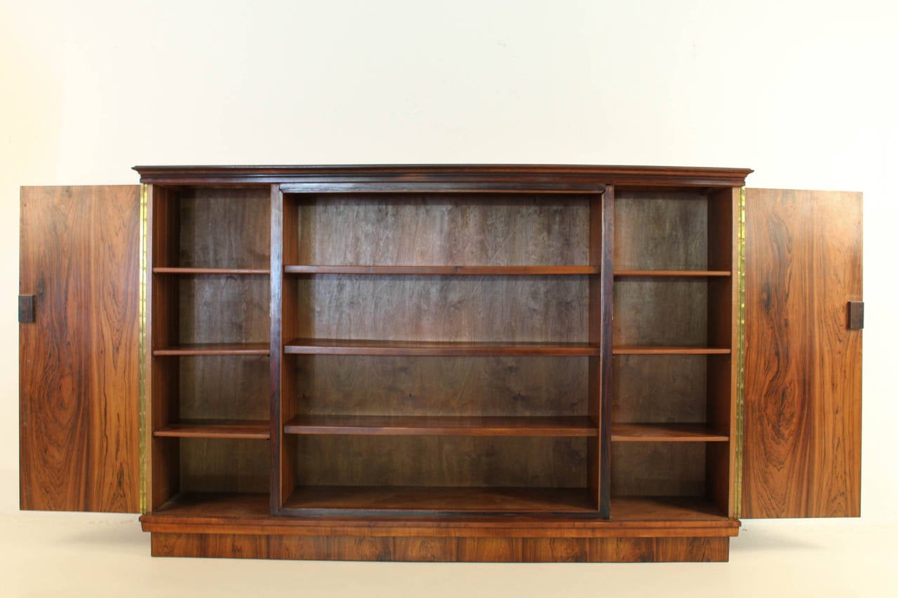 Mid-20th Century Rosewood Art Deco Book Case by Reens Amsterdam