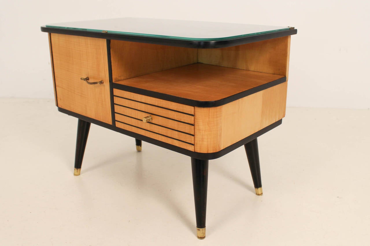 Pair of Italian Mid-Century Modern Nightstands, 1950s 1