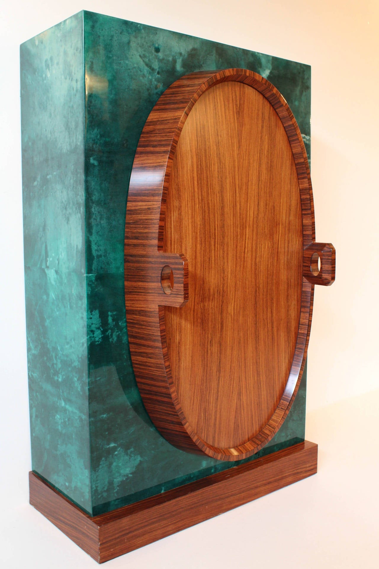 Stunning Rosewood and Shagreen French Art Deco Bar Cabinet