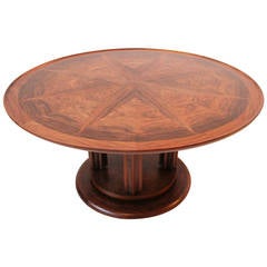 Magnificent rosewood Art Deco coffee table by Reens Amsterdam