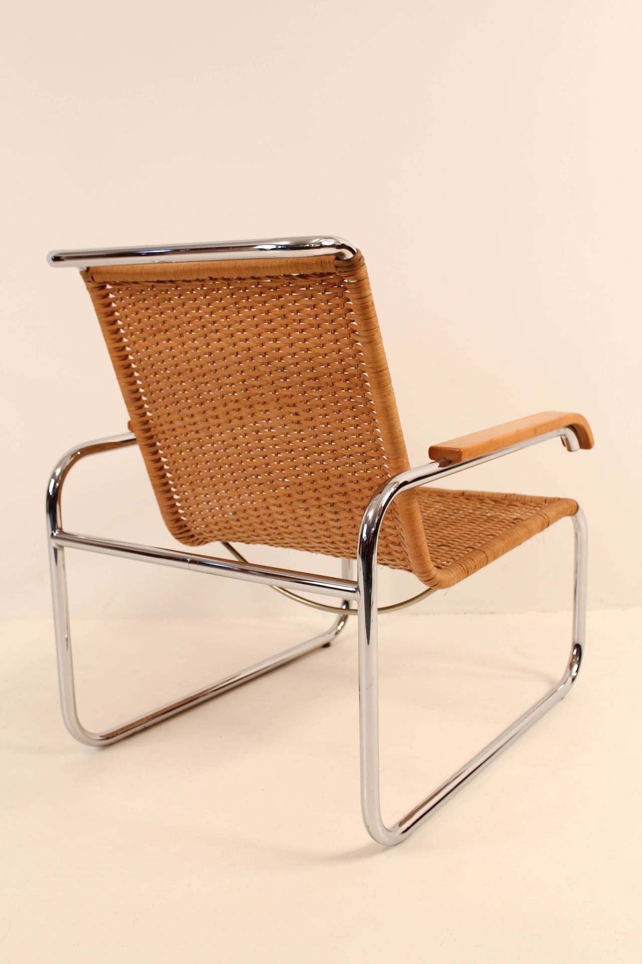 Art Deco Nice Pair Of B35 Lounge Chairs By Marcel Breuer For Thonet