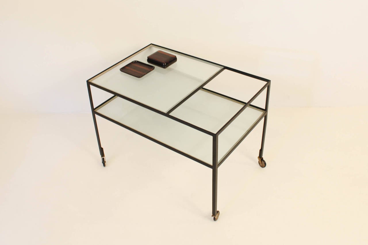 Lacquered Trolley Cart By Herbert Hirche for Christian Holzäpfel Germany 1956