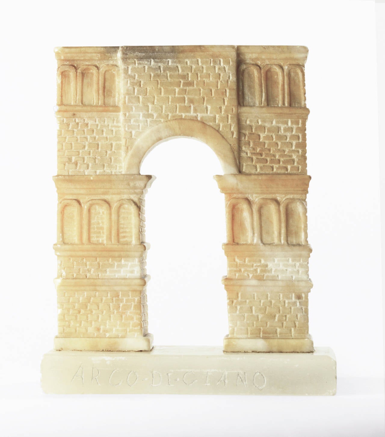 While 19th century souvenir architectural models (like those today) often focus on the same few subjects in Rome, these include the Pantheon, Forum ruins and Colosseum (in New York, the Empire State Building and Statue of Liberty) there is the