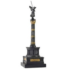 Grand Tour, circa 1880 Model of the Siegessaule Monument, Berlin