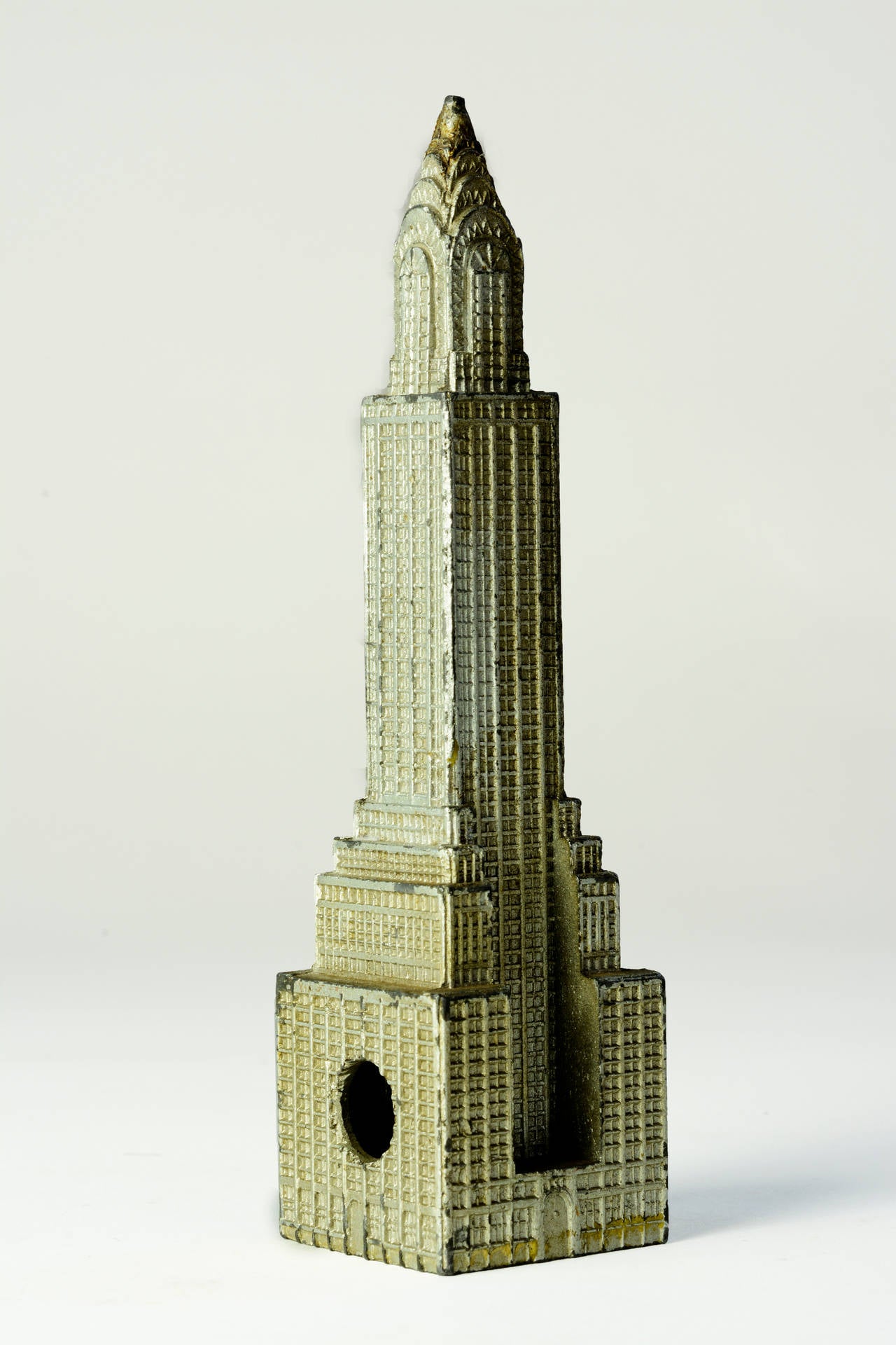 Very Scarce - Three, 1930's Models of the Chrysler Building, New York

Completed in May, 1930, the Chrysler Building was the world’s tallest for just eleven months, when it was surpassed by the Empire State. 

All 1930’s souvenir miniatures of