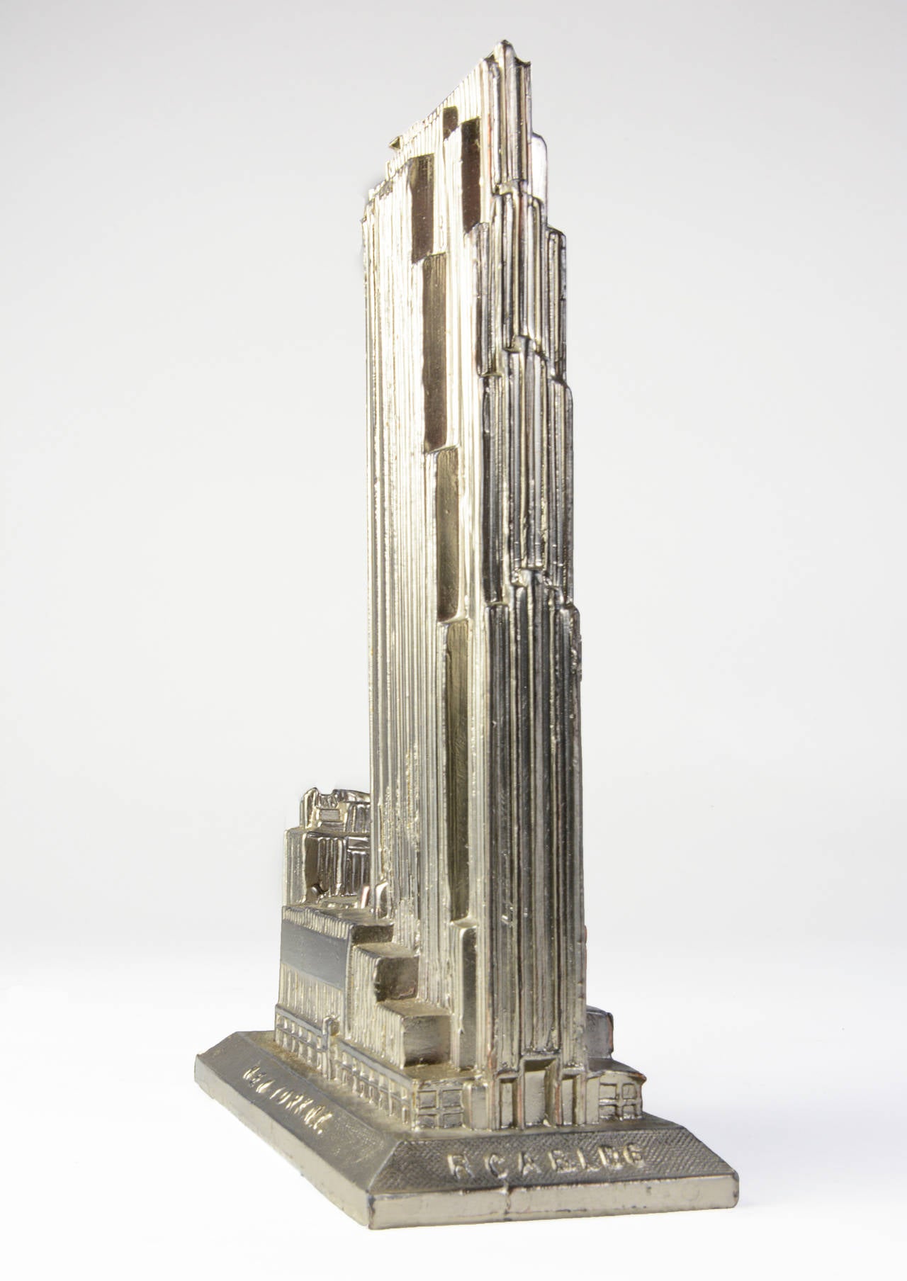 American Scarce Art Deco Souvenir Architectural Model of the RCA Building, New York