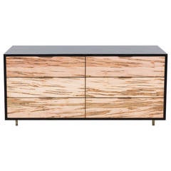 Sutton Dresser by Uhuru Design, ambrosia maple, brass, ebonized oak 6