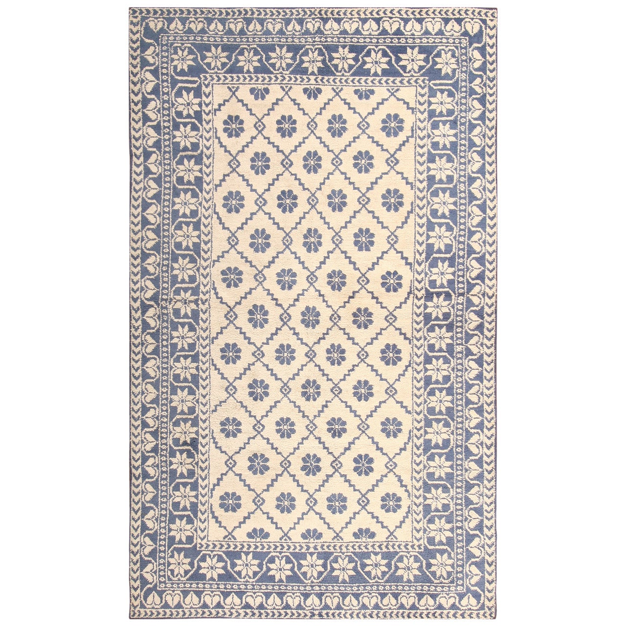 Antique Agra Rug For Sale