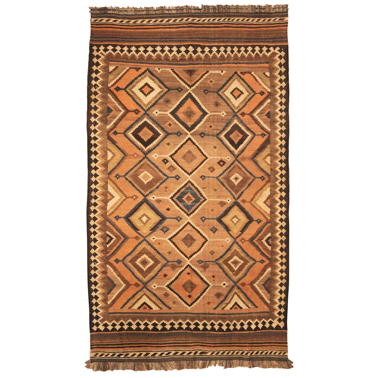Antique Kilim Qashqai Rug For Sale