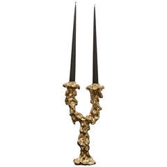 Bronze Candelabra ‘Grotto’ by Mattia Bonetti