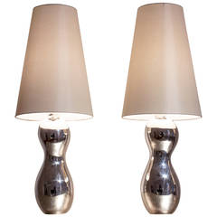 Pair of Table Lamps 'Three Graces' by Garouste & Bonetti