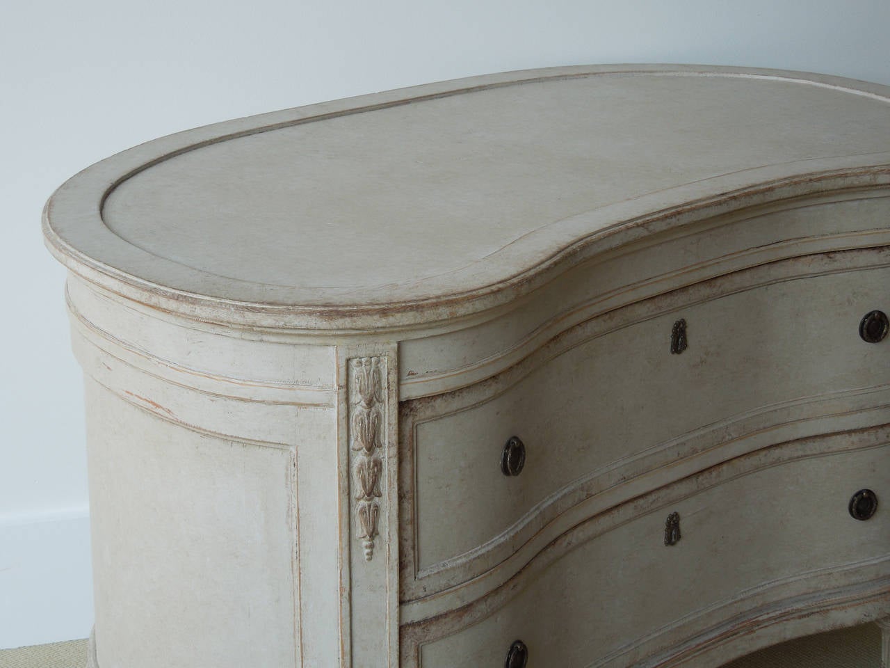 20th Century Danish Gustavian Painted Chest For Sale
