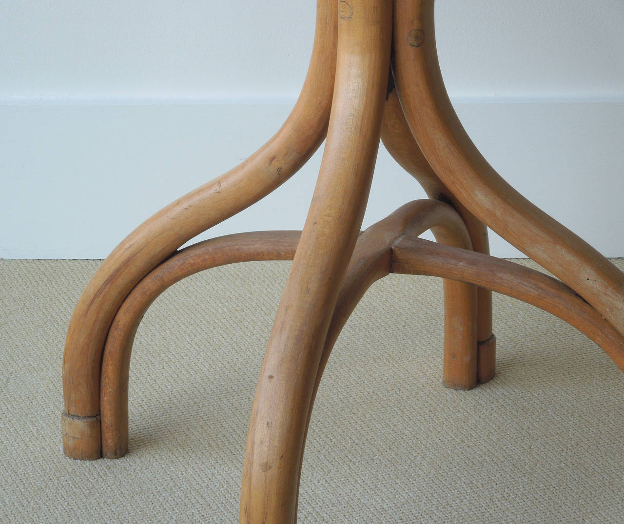 Thonet Bentwood Round Marble-Top Table In Good Condition In Bethesda, MD