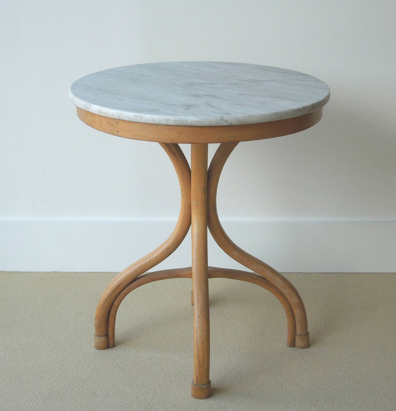 Thonet Bentwood Round Marble-Top Table 1
