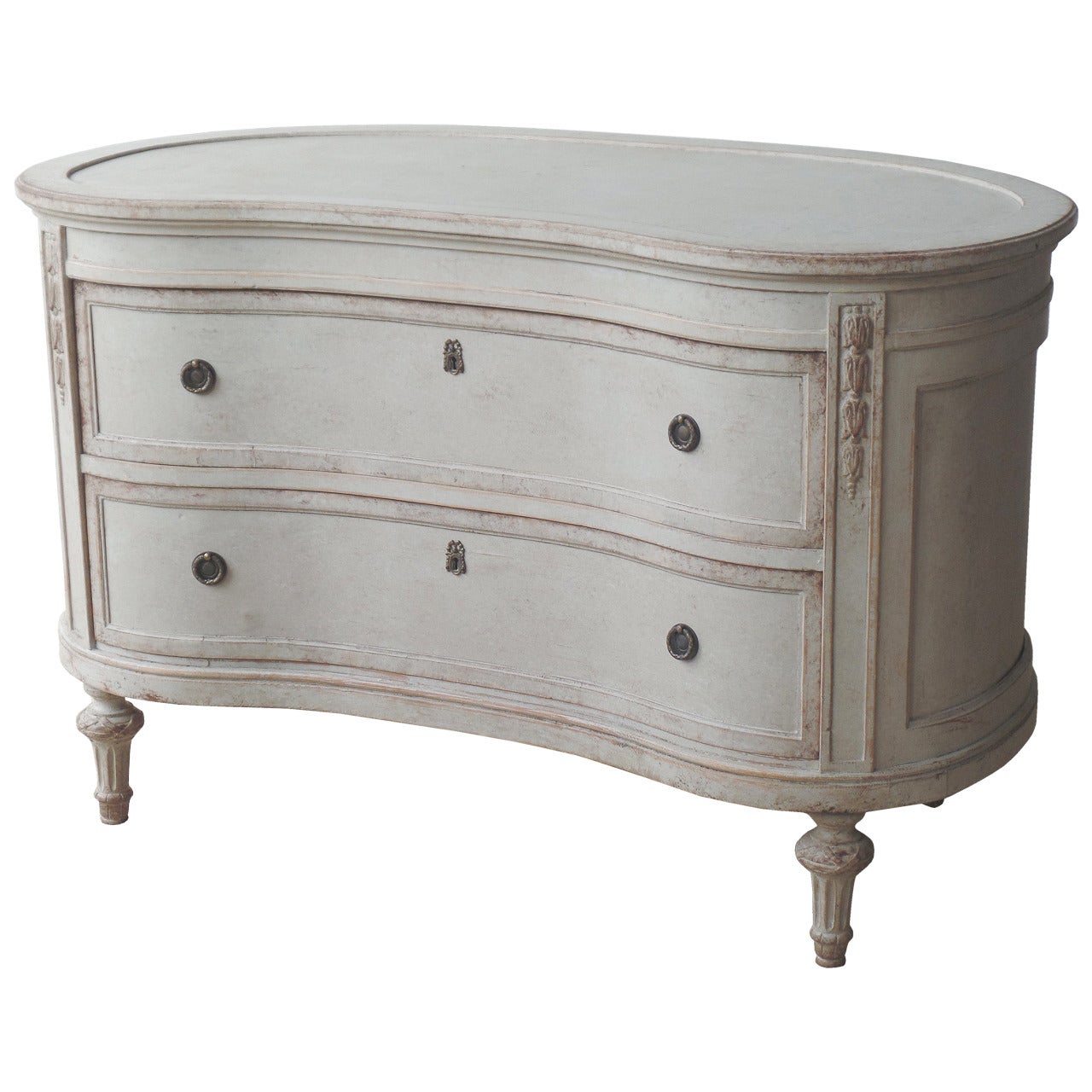 Danish Gustavian Painted Chest For Sale