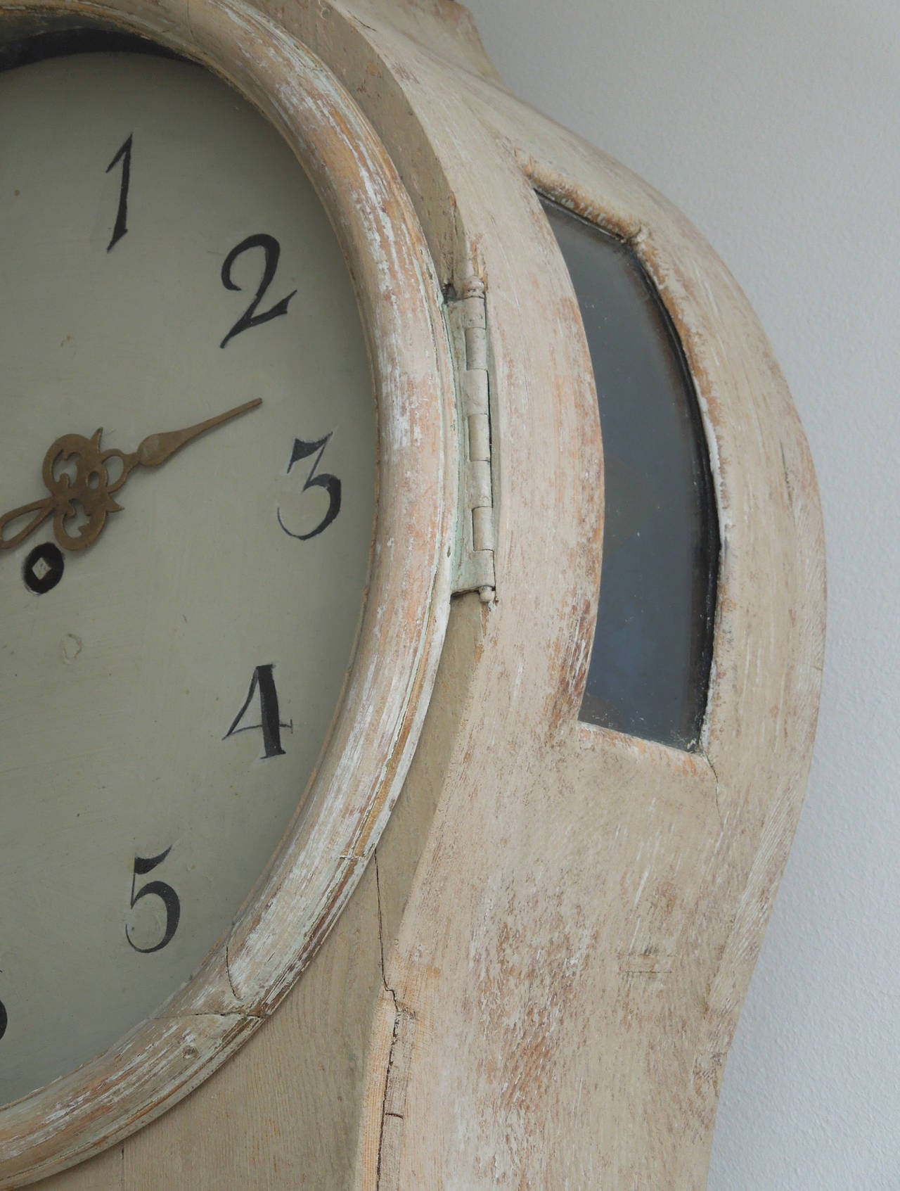 Glass Swedish Rococo Mora Grandfather Clock For Sale