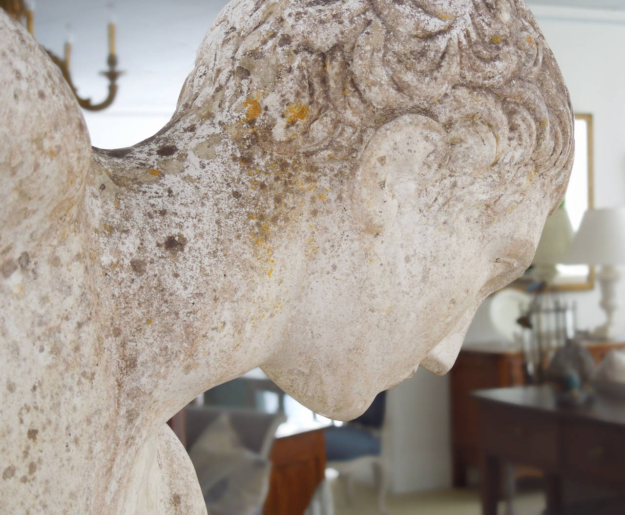 Discus Thrower Discobolus Cast Stone Garden Statue 1