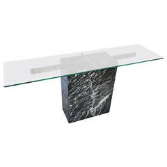 Italian Marble Console Table Attributed to Artedi