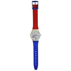 Massive 1980er Swatch Watch Pop Art Wanduhr