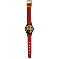 Massive 1980er Swatch Watch Pop Art Wanduhr