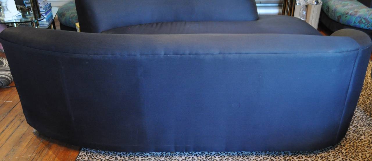 mid century modern curved sectional sofa