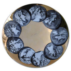 Piero Fornasetti Porcelain Face Coin Dish, 1950s