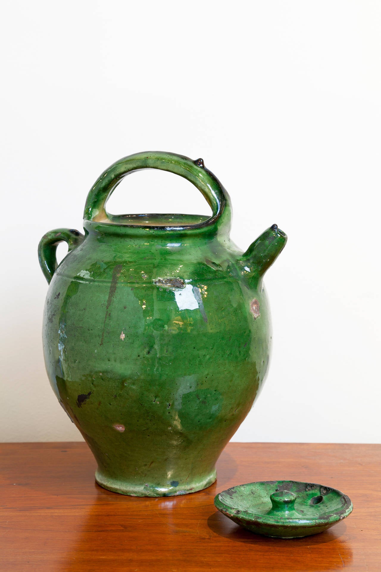 French Provencal Pitcher (Cruche), Late 19th Century In Good Condition In Chappaqua, NY