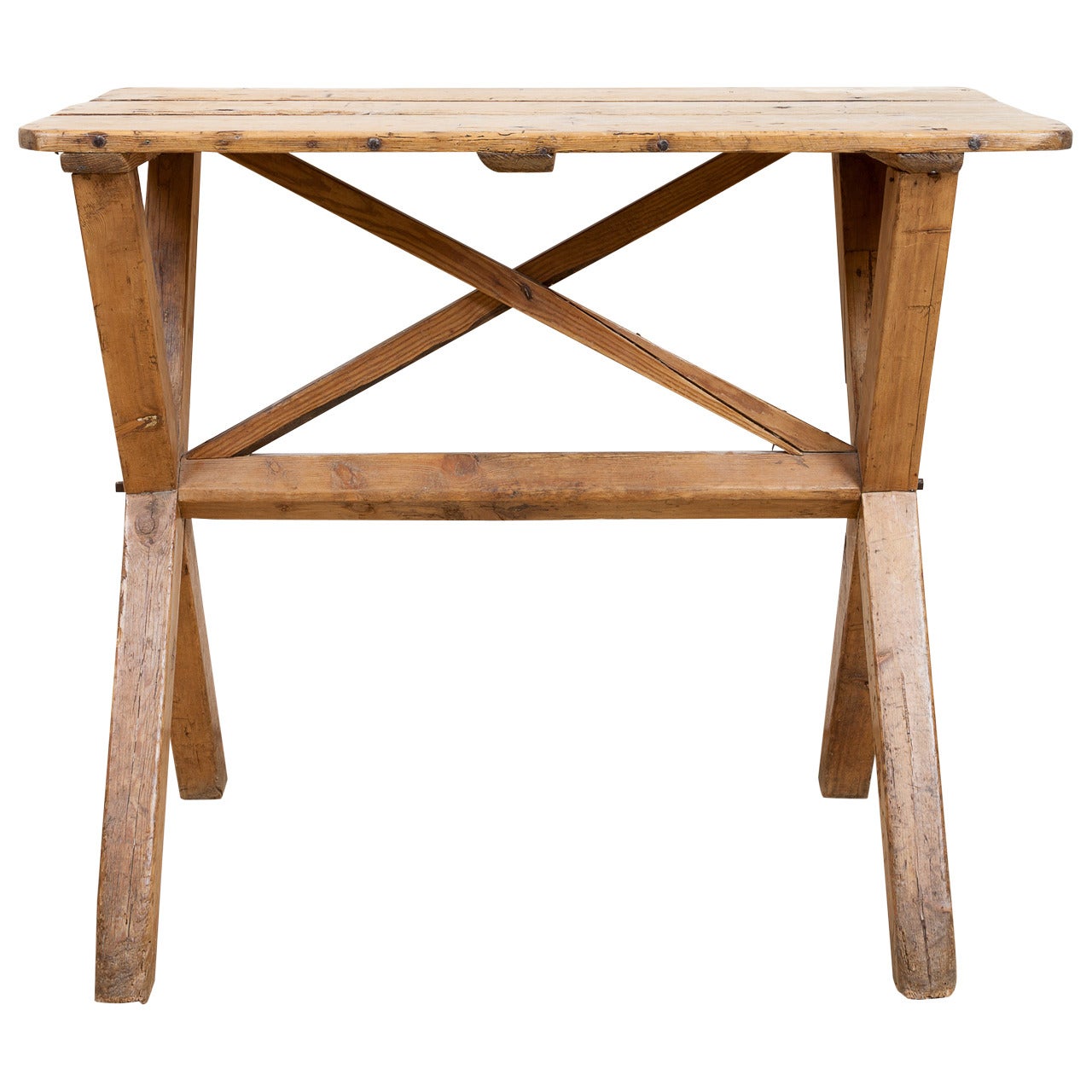 Late 19th Century Trestle Work Table