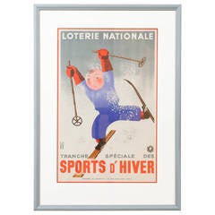 Vintage French Poster Sports D'Hiver, 1938