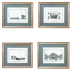 Set of Four 19th Century English  Architectural Prints