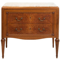 Marble-Top Two-Drawer French Commode
