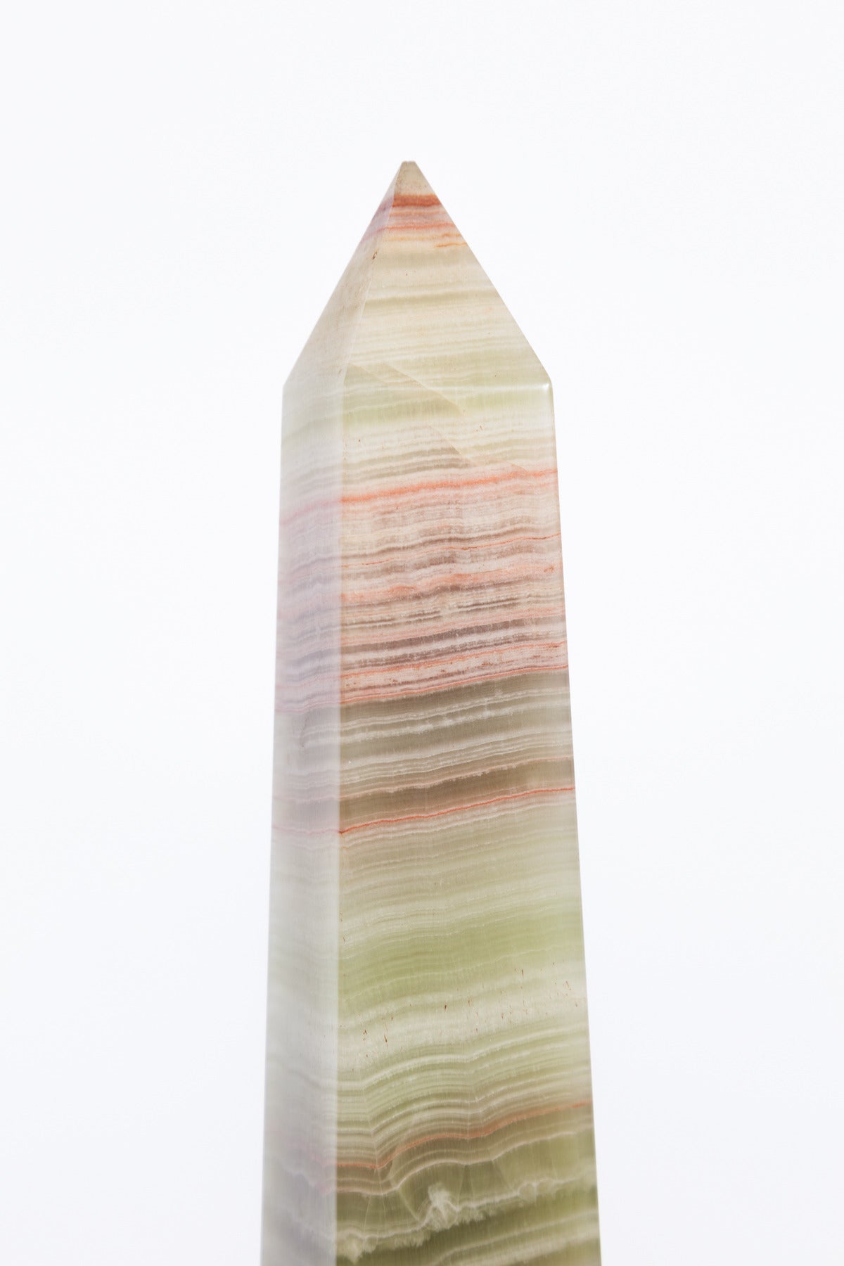 Pair of Neoclassical Green Onyx Obelisks, France, circa 1920