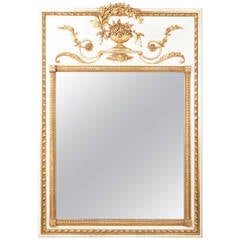 Neoclassical Trumeau Mirror Antique Neoclassical Trumeau Mirror